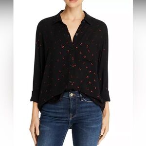Rails Rocsi Metallic Cherry Print Shirt
